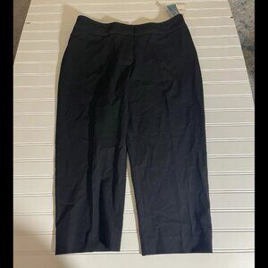 NWT Nine West Cropped Pants Pants Pleated Size 10 Black $84